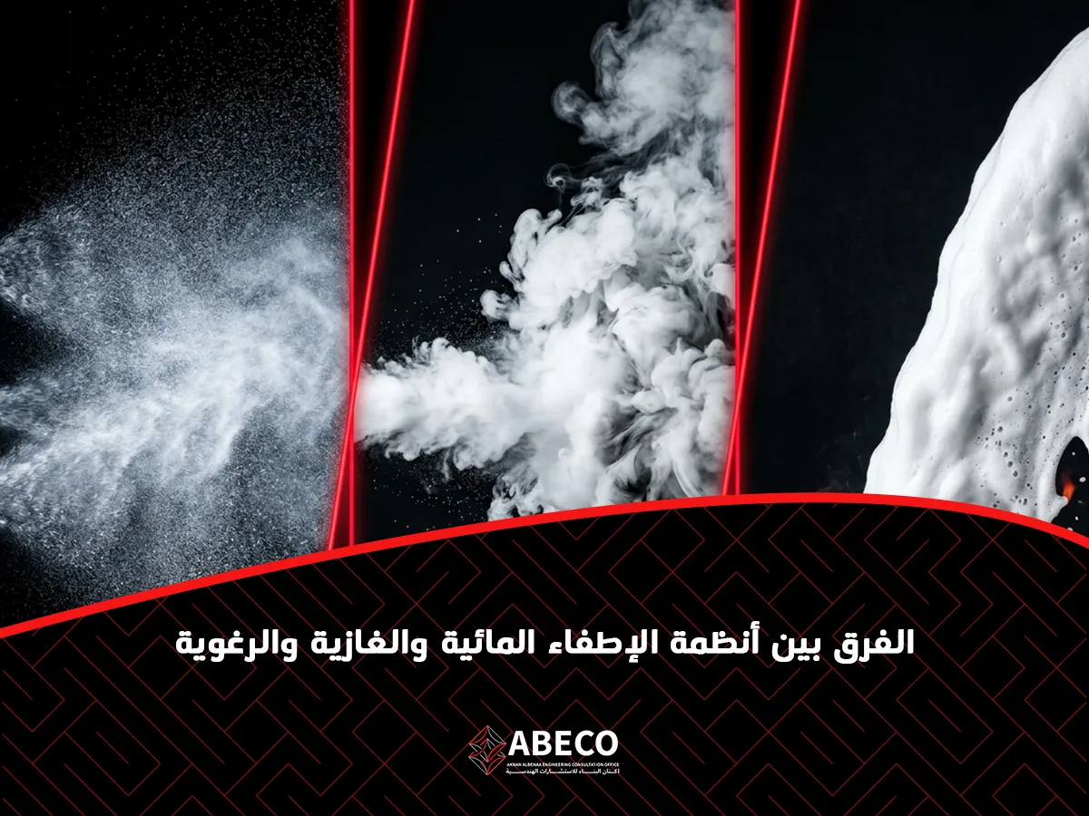  أنظمة الإطفاء المائية والغازية والرغوية