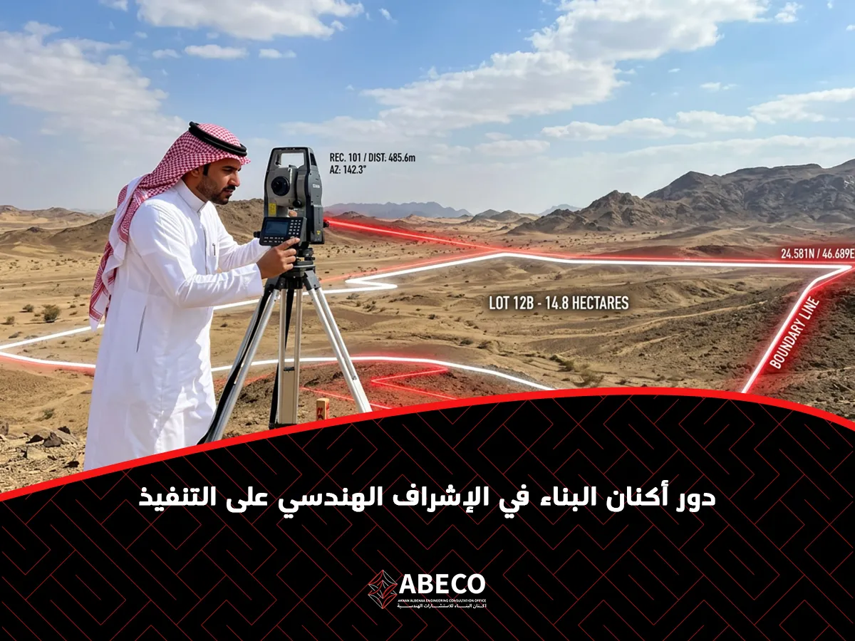 أكنان البناء في الإشراف الهندسي على التنفيذ