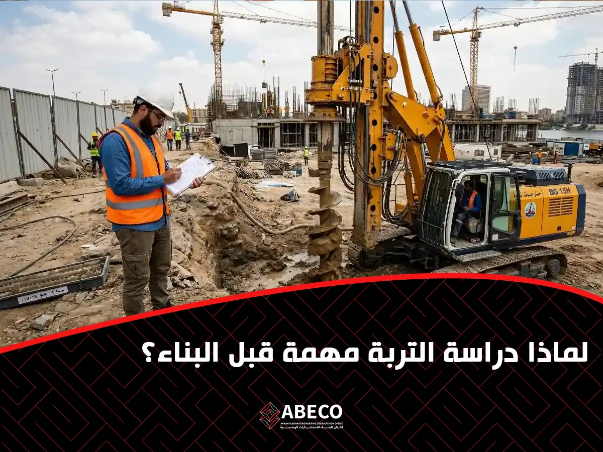 دراسة التربة مهمة قبل البناء