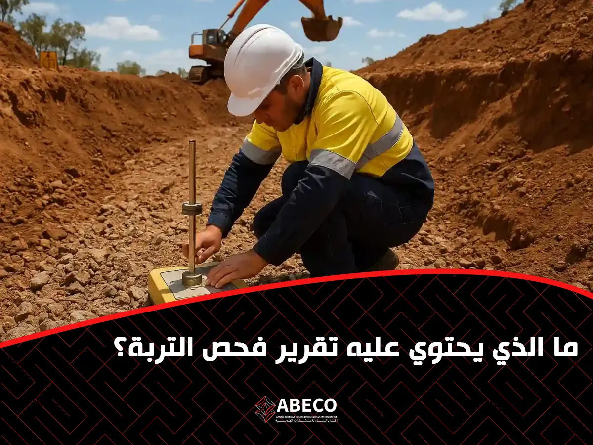 تقرير فحص التربة وما يحتويه