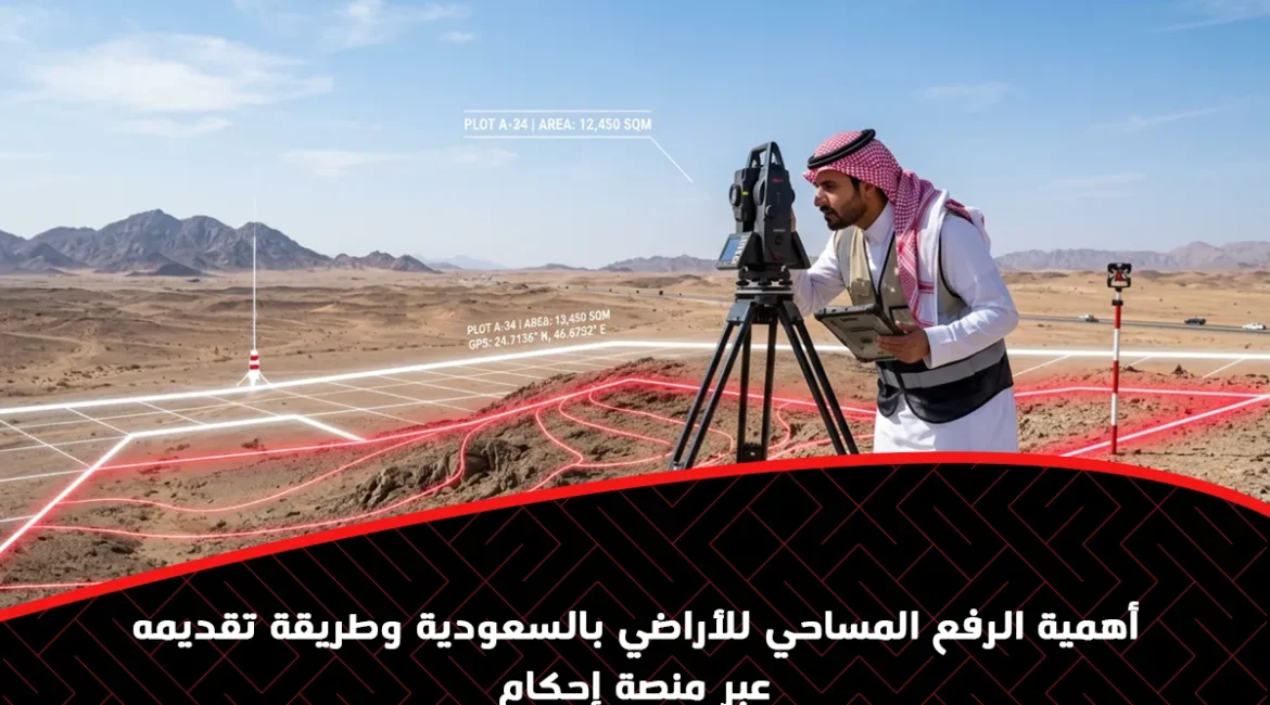 أهمية الرفع المساحي للأراضي بالسعودية وطريقة تقديمه عبر منصة إحكام
