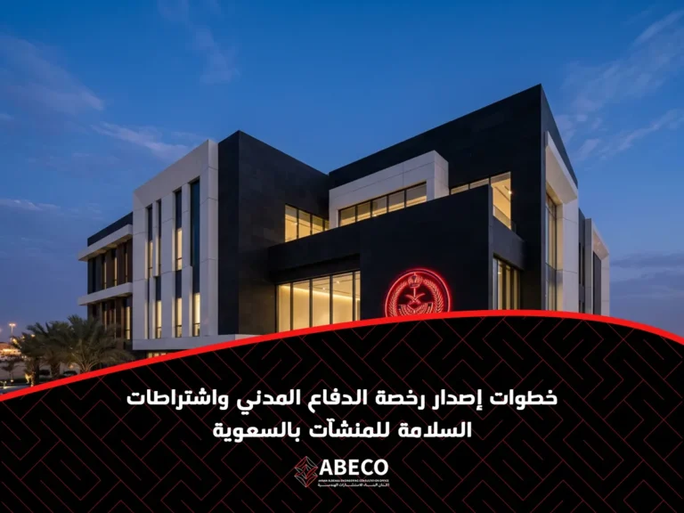 خطوات إصدار رخصة الدفاع المدني واشتراطات السلامة للمنشآت بالسعوية