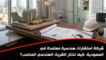 شركة استشارات هندسية معتمدة في السعودية