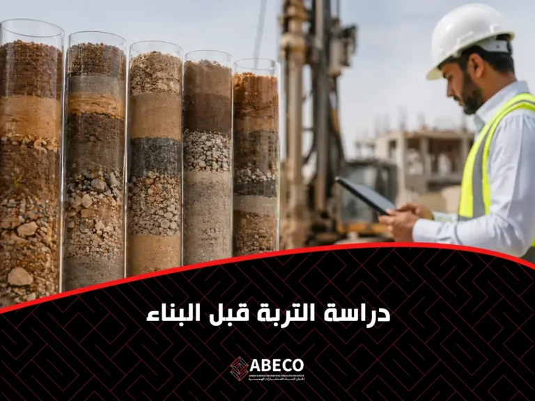 دراسة التربة قبل البناء