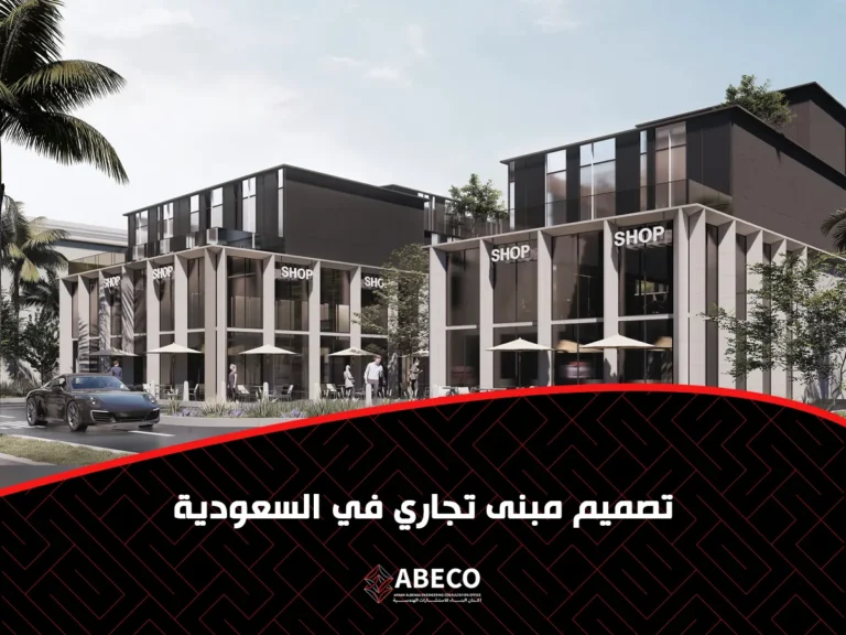 تصميم مبنى تجاري في السعودية